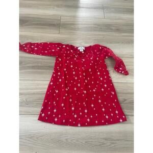 Petite Plume Girl's Flannel‎ Delphine Nightgown in Starry Night 6-12 months